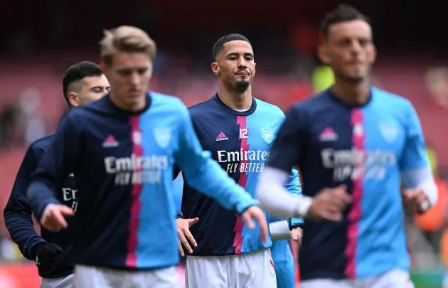 arsenal brentford saliba white odegaard