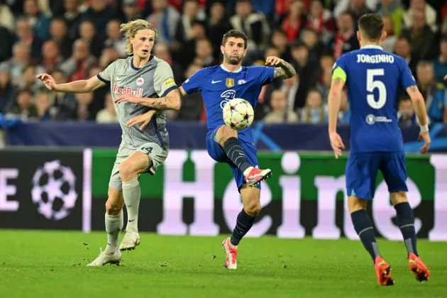 salzburg chelsea Pulisic Kjaergaard