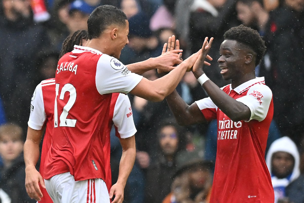william saliba bukayo saka chelsea arsenal