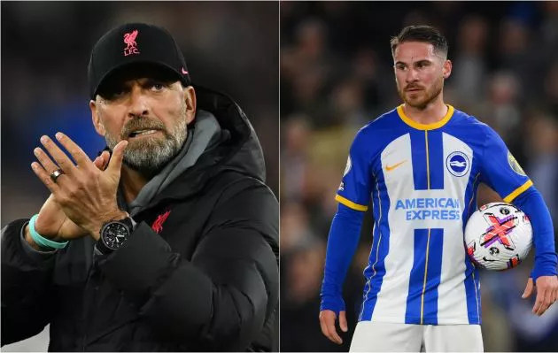 Jurgen Klopp and Alexis Mac Allister