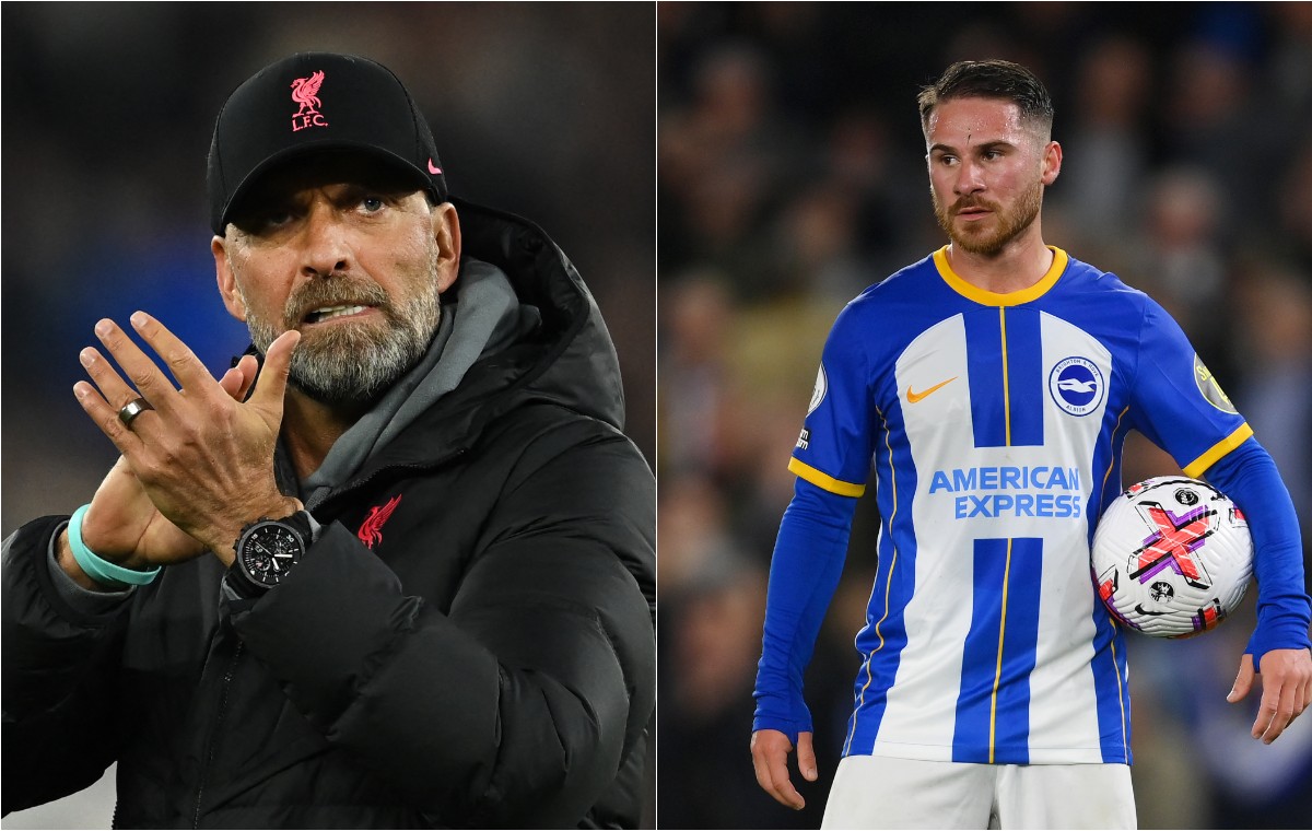 Jurgen Klopp and Alexis Mac Allister