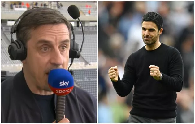 Neville Arteta Newcastle 0-2 Arsenal