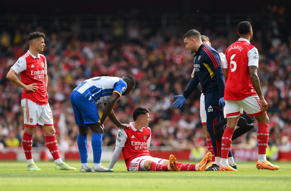 arsenal 0-3 brighton martinelli injury