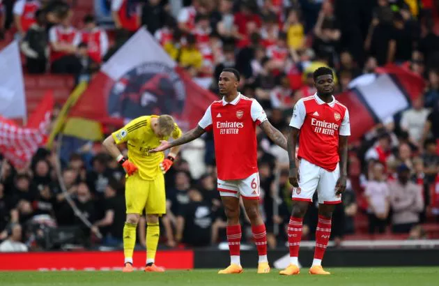 arsenal 0-3 brighton ramsdale gabriel partey