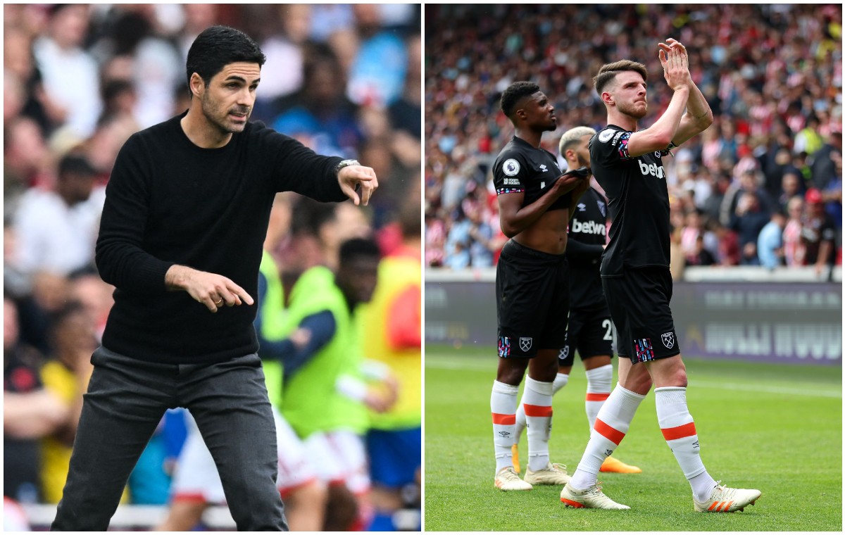 arteta arsenal rice west ham brentford