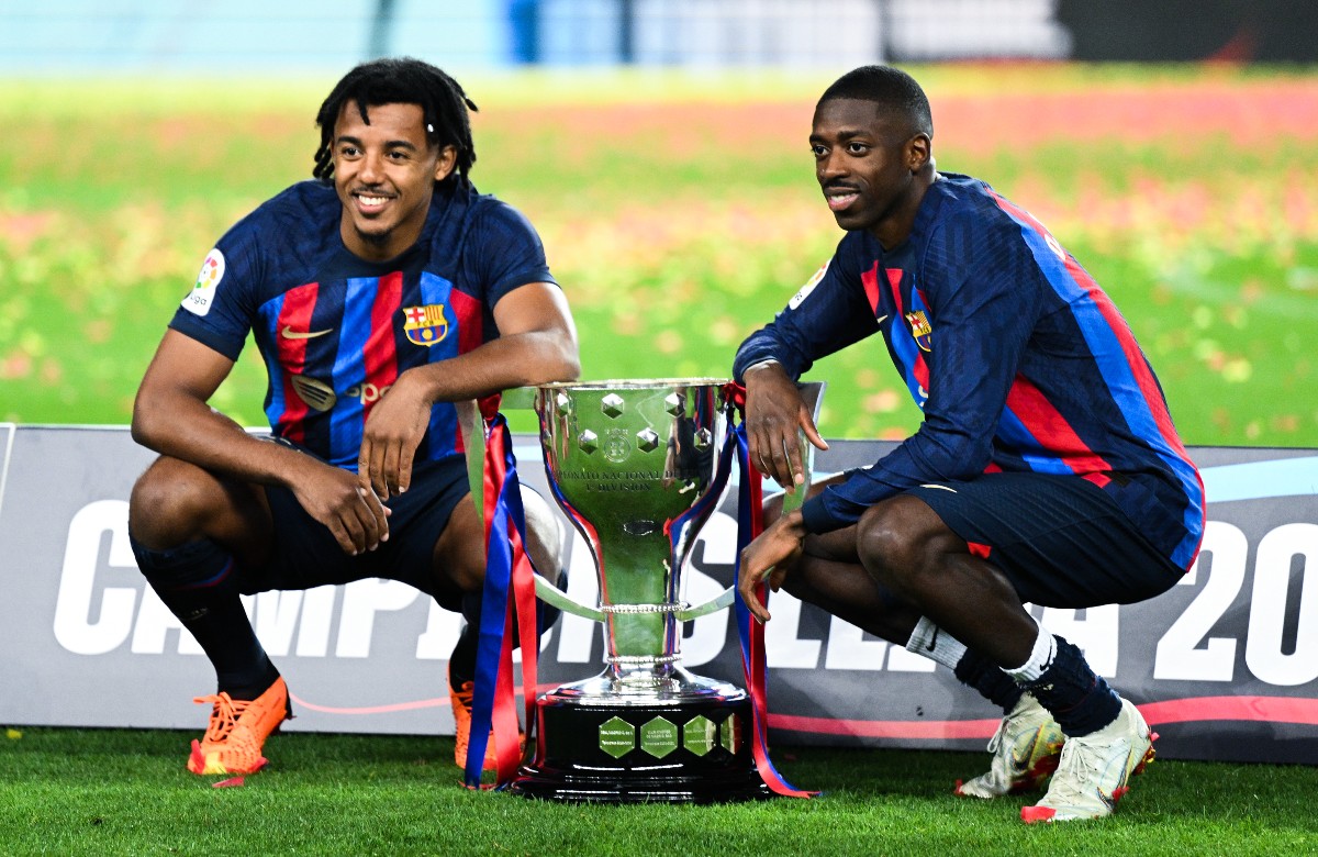 barcelona jules kounde ousmane dembele