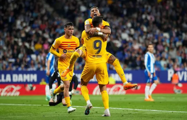 espanyol barcelona raphinha lewandowski