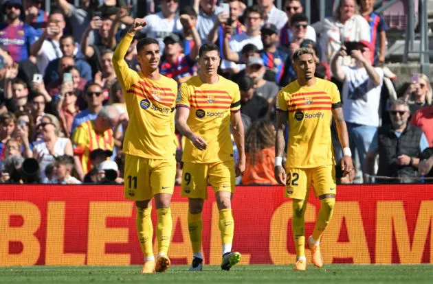 ferran torres robert lewandowski raphinha barcelona