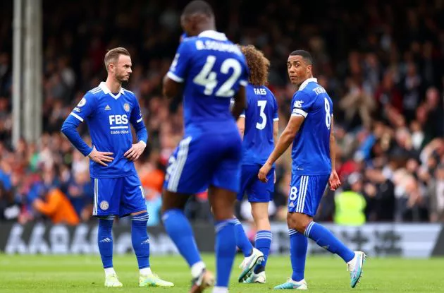 fulham vs leicester james maddison youri tielemans