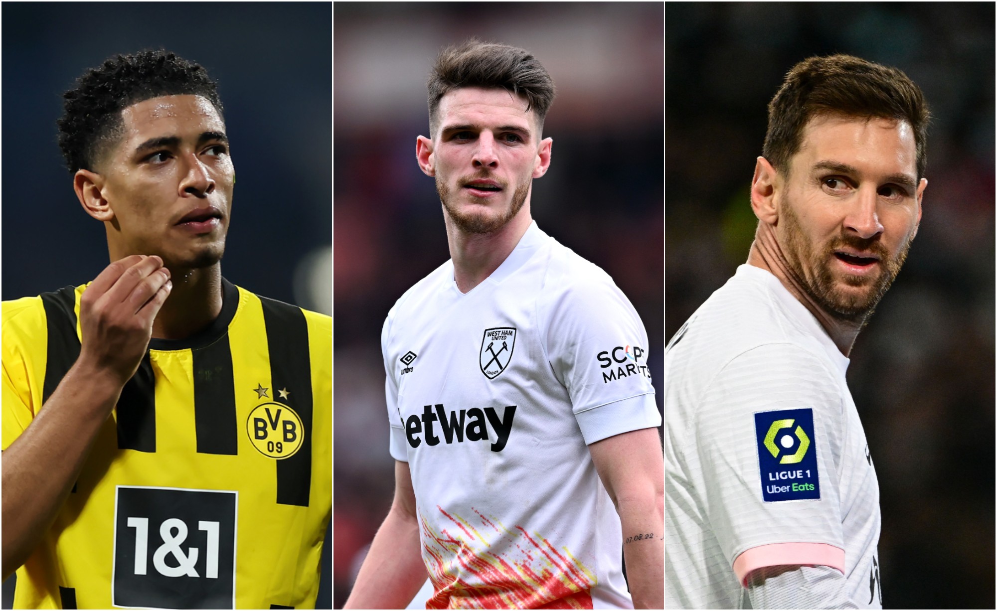 jude bellingham declan rice lionel messi
