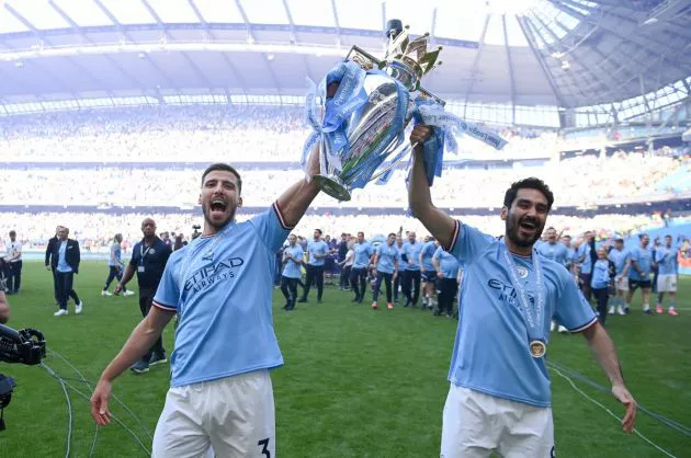 man city gundogan premier league trophy