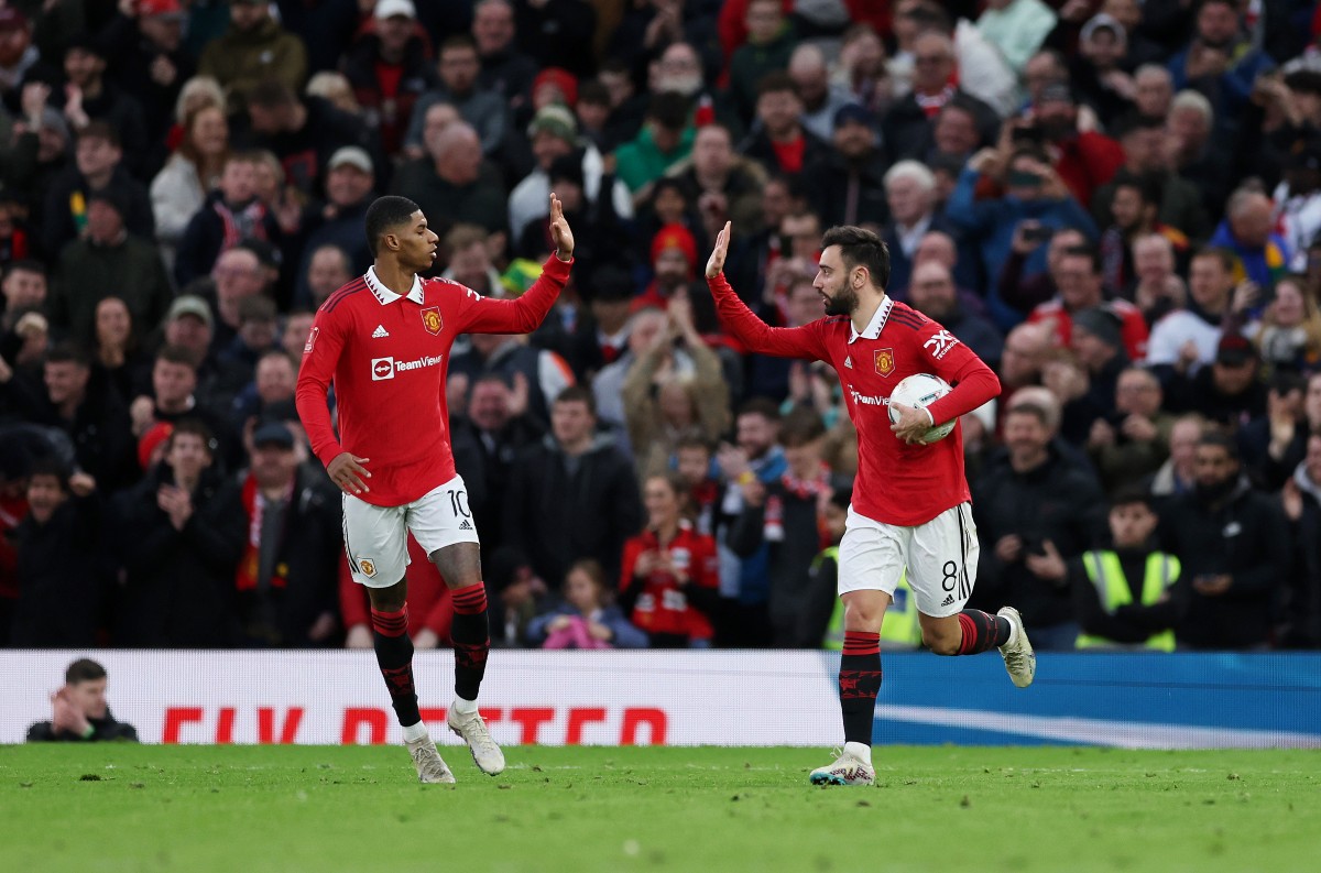 man united marcus rashford bruno fernandes
