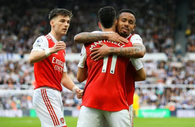 newcastle 0-2 arsenal tierney martinelli jesus