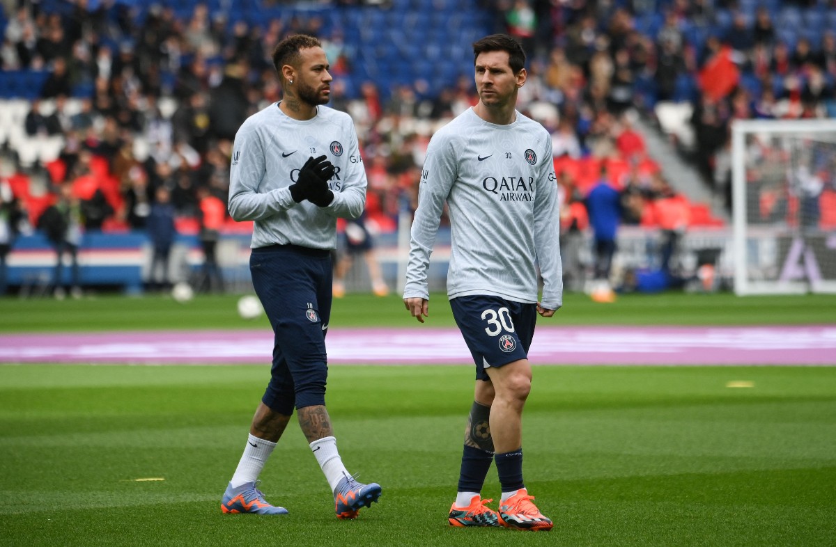 neymar messi paris saint-germain fc