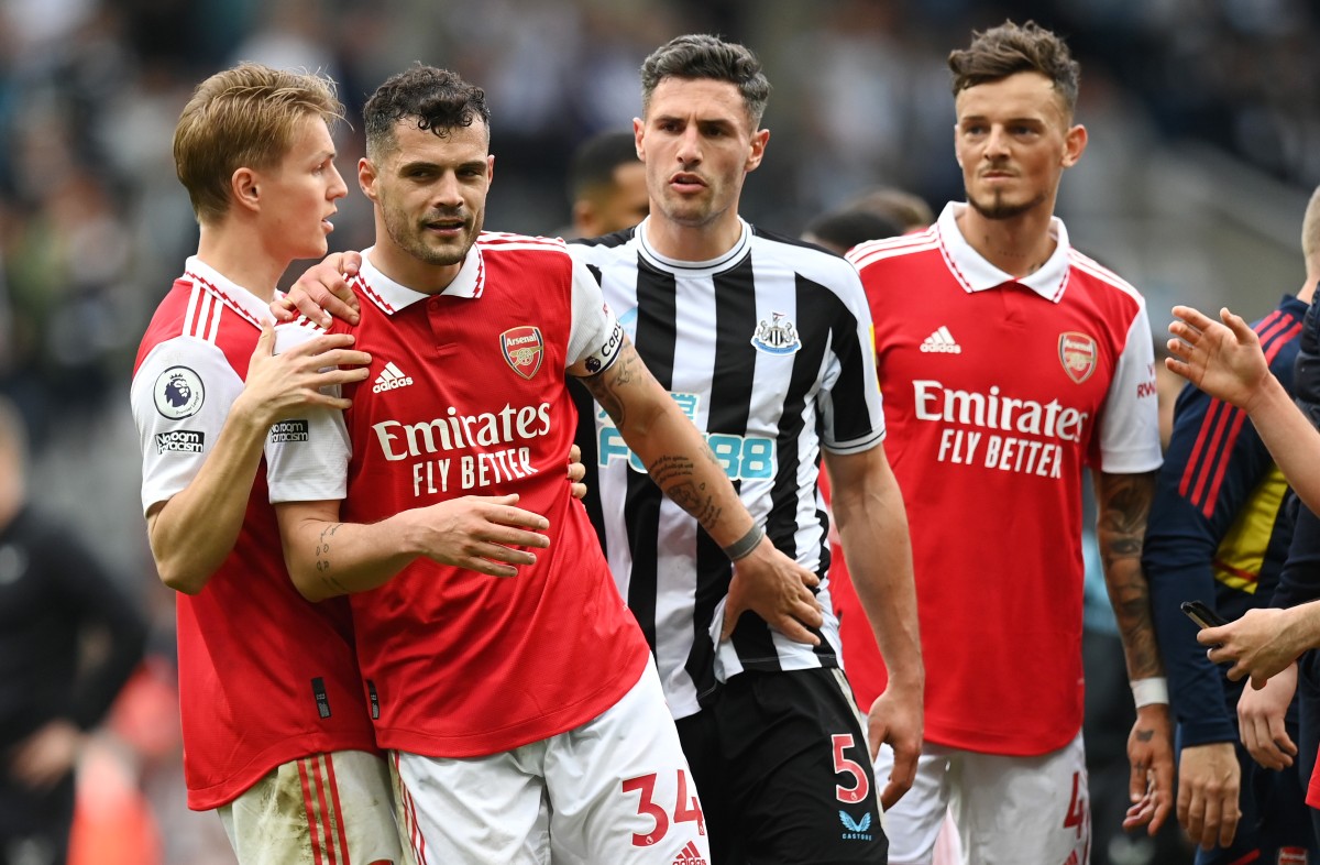 odegaard xhaka white arsenal