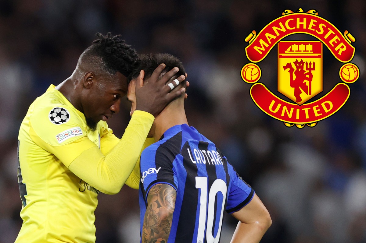 Andre Onana Lautaro Martinez Inter Milan Manchester United