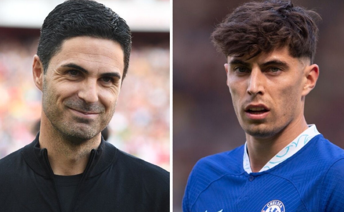 Arsenal manager Mikel Arteta and Kai Havertz