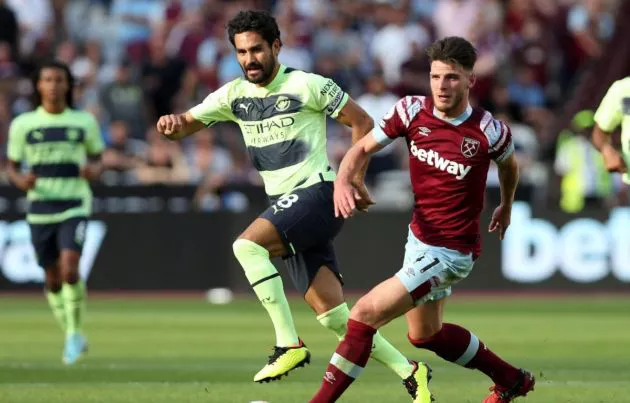 City West Ham Gundogan and Rice