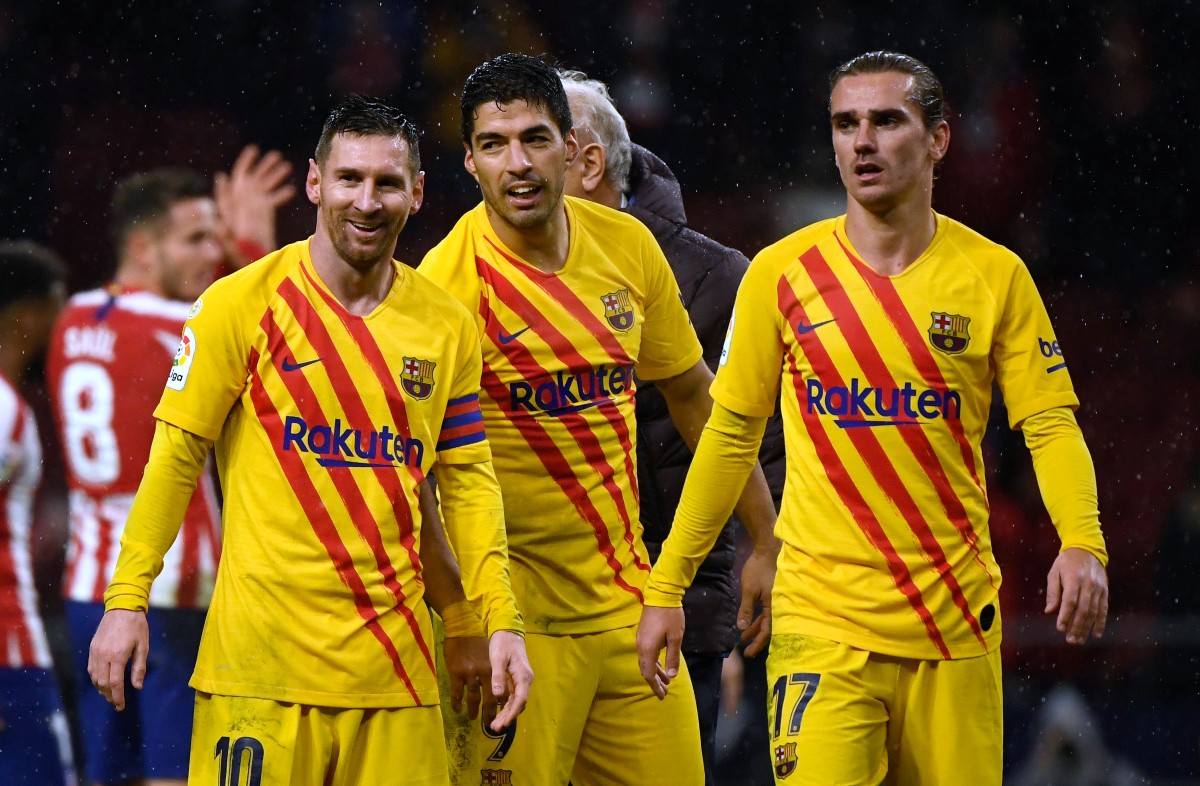 Messi Suarez Griezmann Barcelona Atletico Madrid