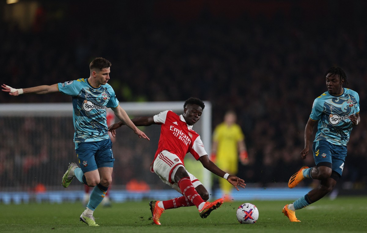 arsenal 3-3 southampton saka lavia