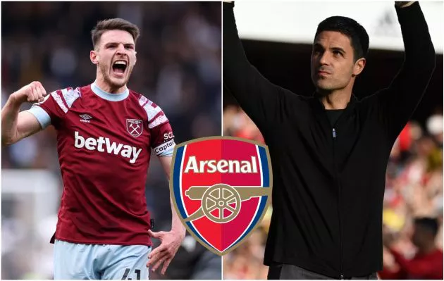 rice west ham arteta arsenal