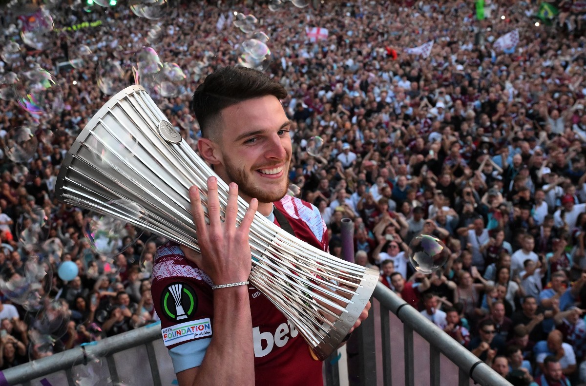 west ham trophy parade declan rice