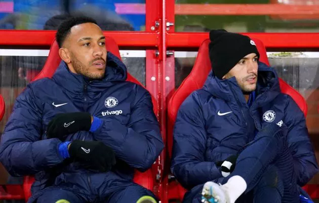 Chelsea bench Aubameyang and Ziyech