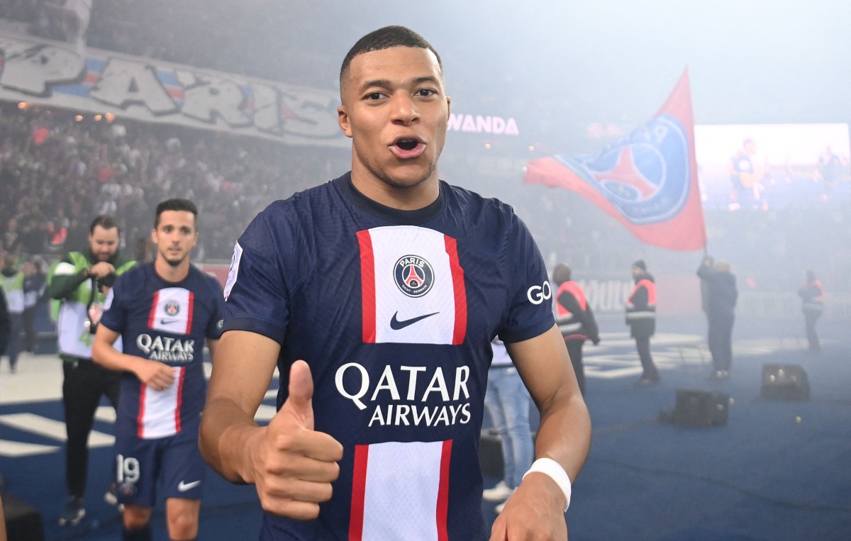 Kylian Mbappe 2022-23 PSG Marseille