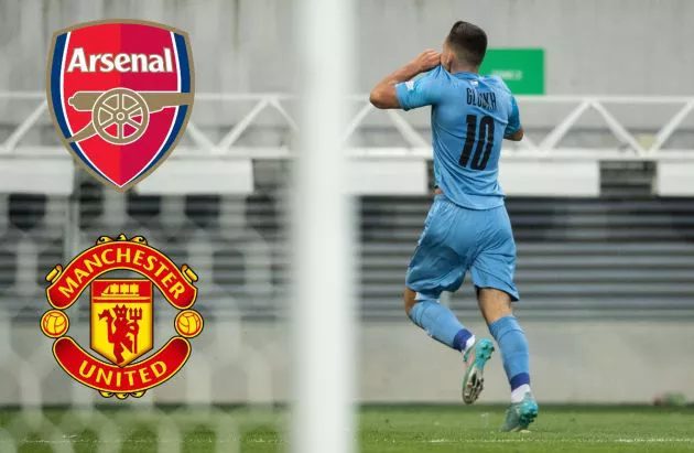 Oscar Gloukh Arsenal Man Utd