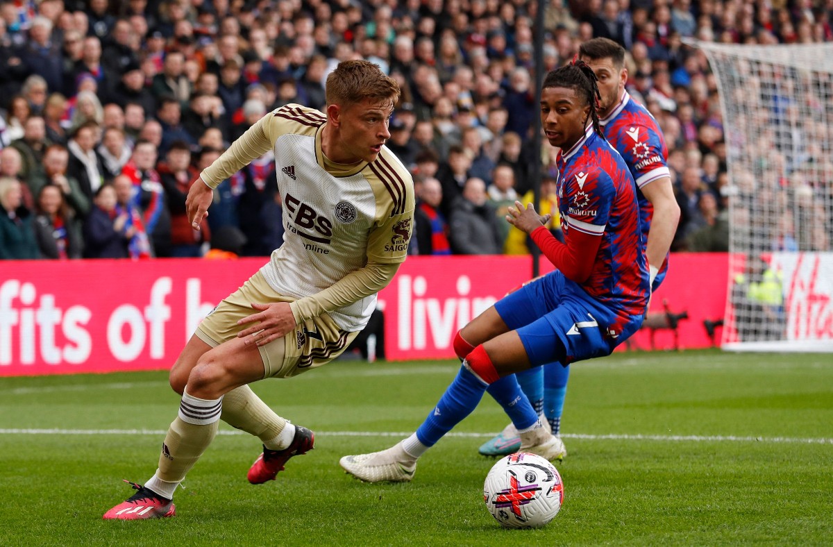 crystal palace vs leicester city harvey barnes