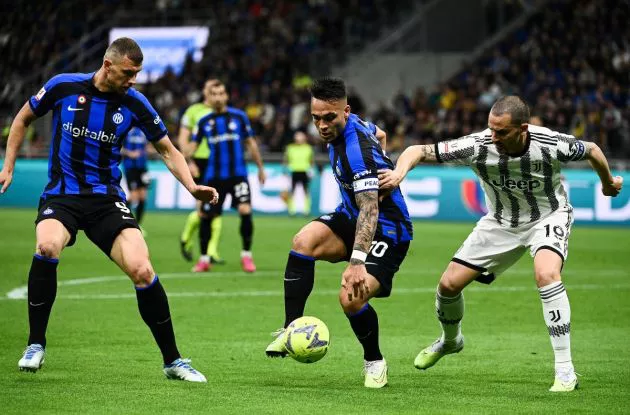 inter milan juventus leonardo bonucci edin dzeko lautaro martinez