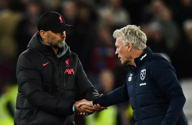 jurgen klopp and david moyes managers