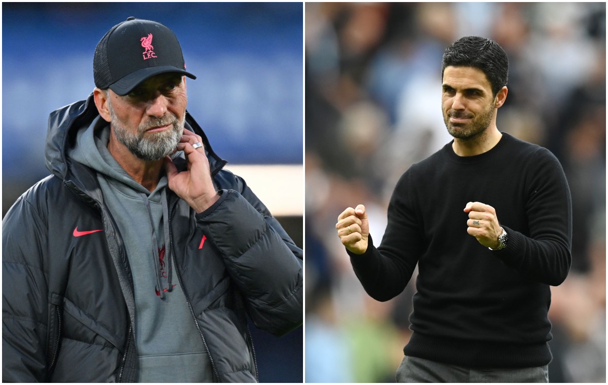 klopp liverpool arteta arsenal managers