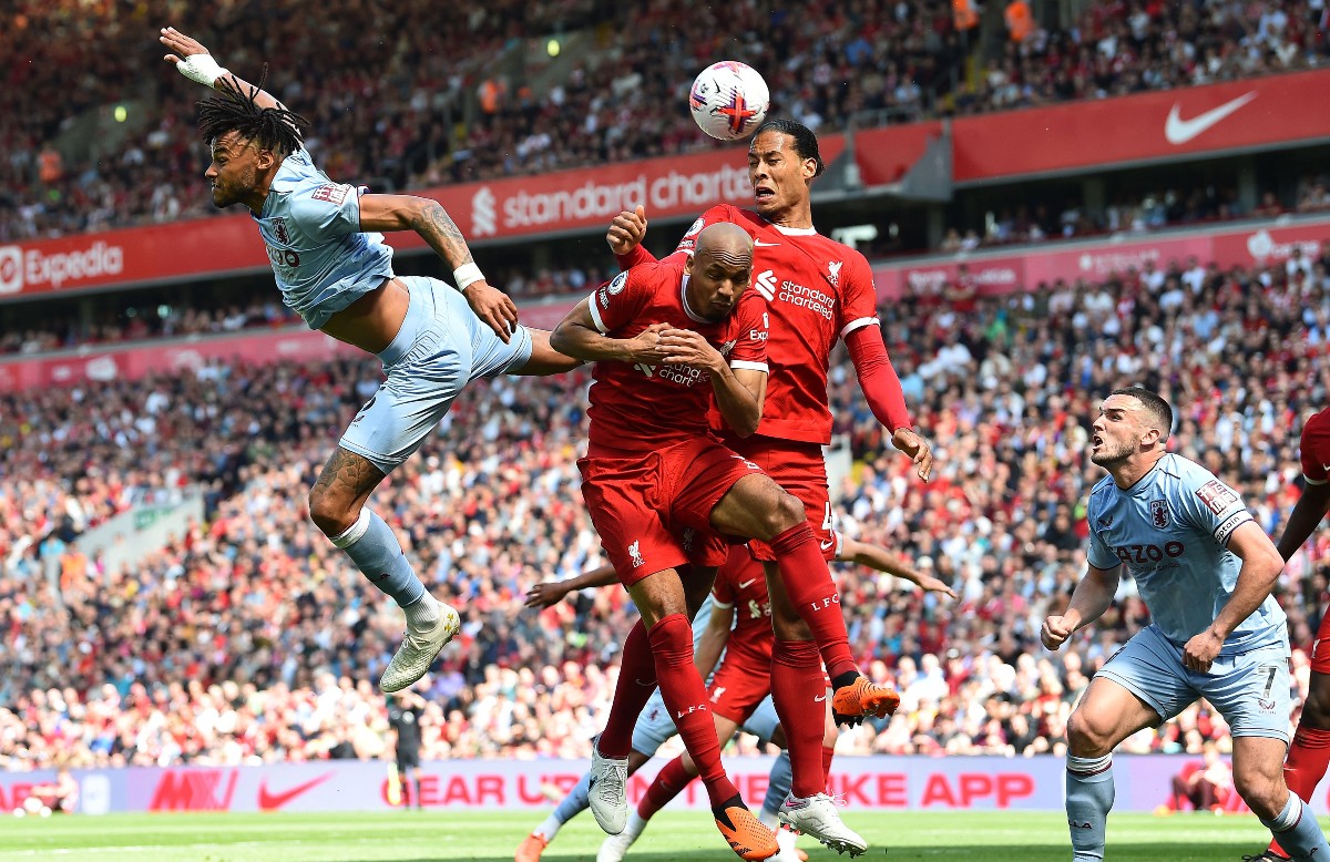liverpool aston villa fabinho and van dijk