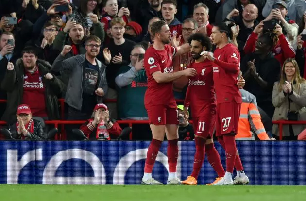 liverpool fulham henderson salah nunez