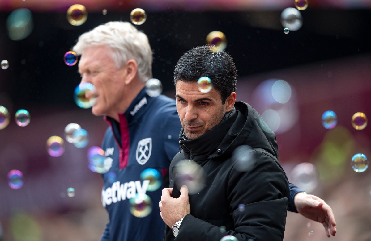 moyes arteta bubbles