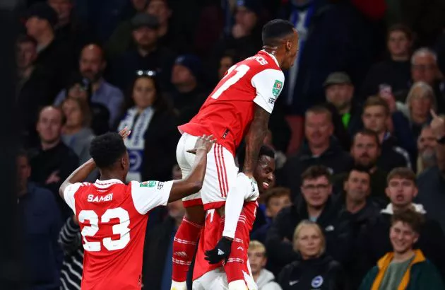 arsenal brighton lokonga marquinhos nketiah