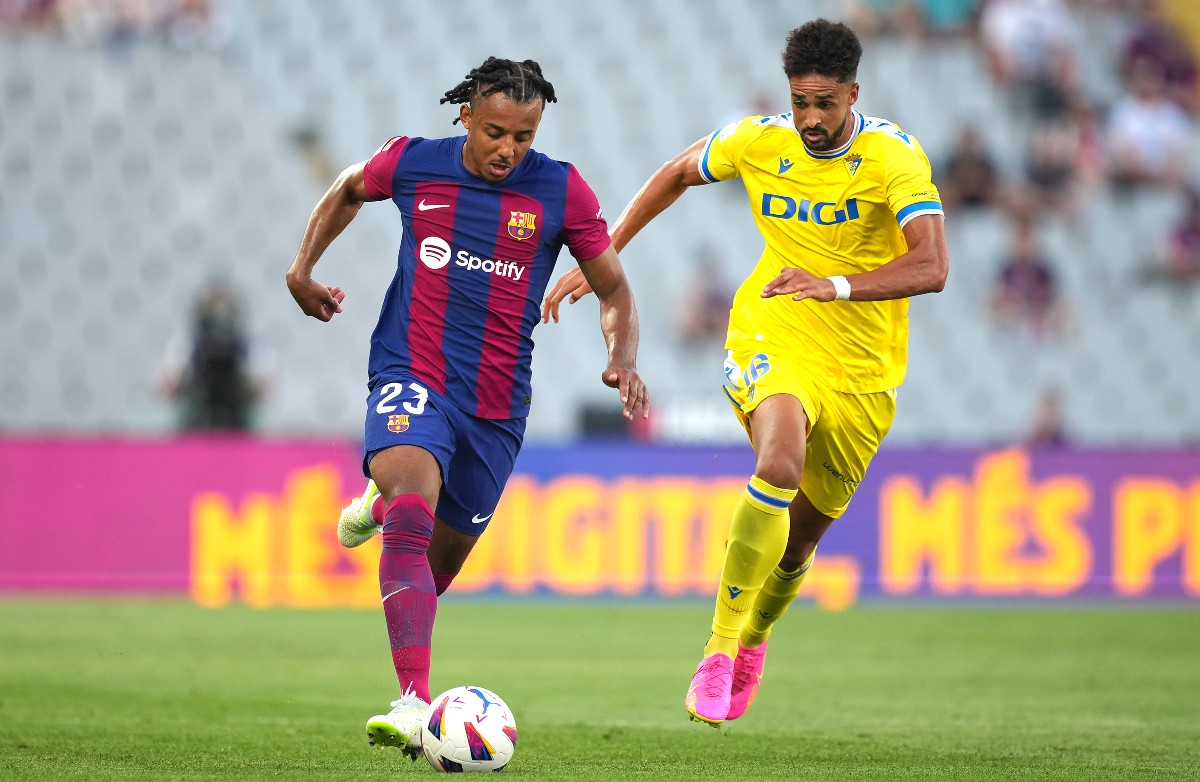 jules kounde barcelona vs cadiz la liga