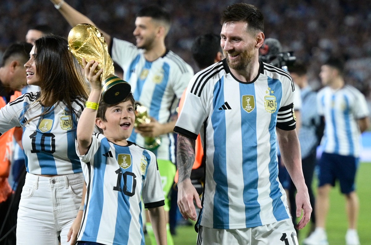 leo messi thiago messi argentina
