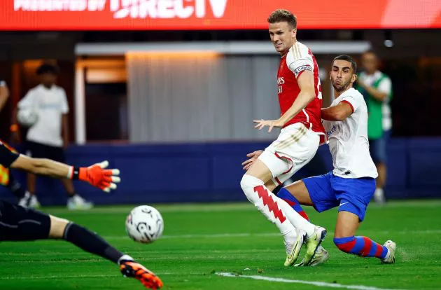 rob holding arsenal barcelona friendly