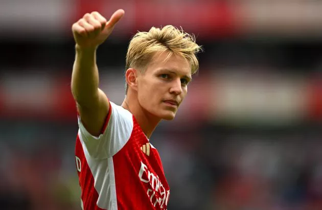 arsenal vs forest martin odegaard