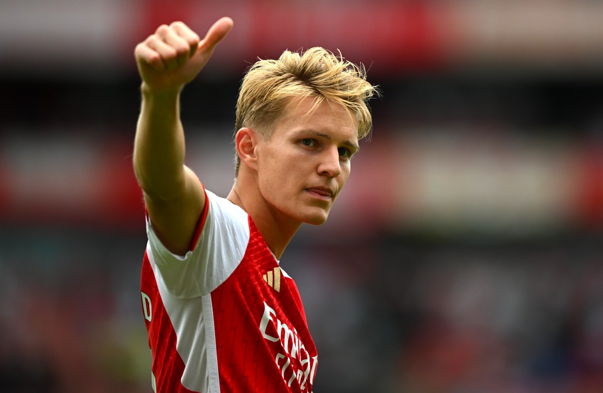 arsenal vs forest martin odegaard