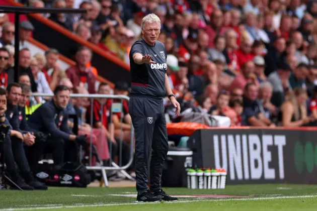 bournemouth vs west ham david moyes 2023-24
