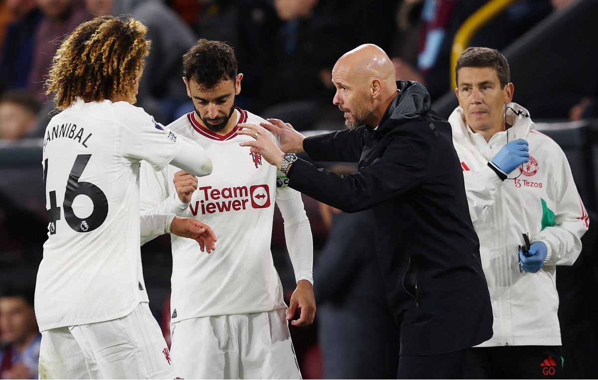 burnley man utd hannibal mejbri bruno fernandes erik ten hag