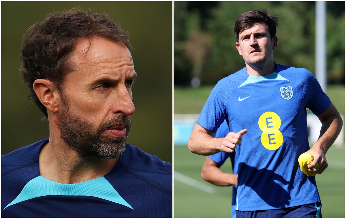 gareth southgate harry maguire england training 2023