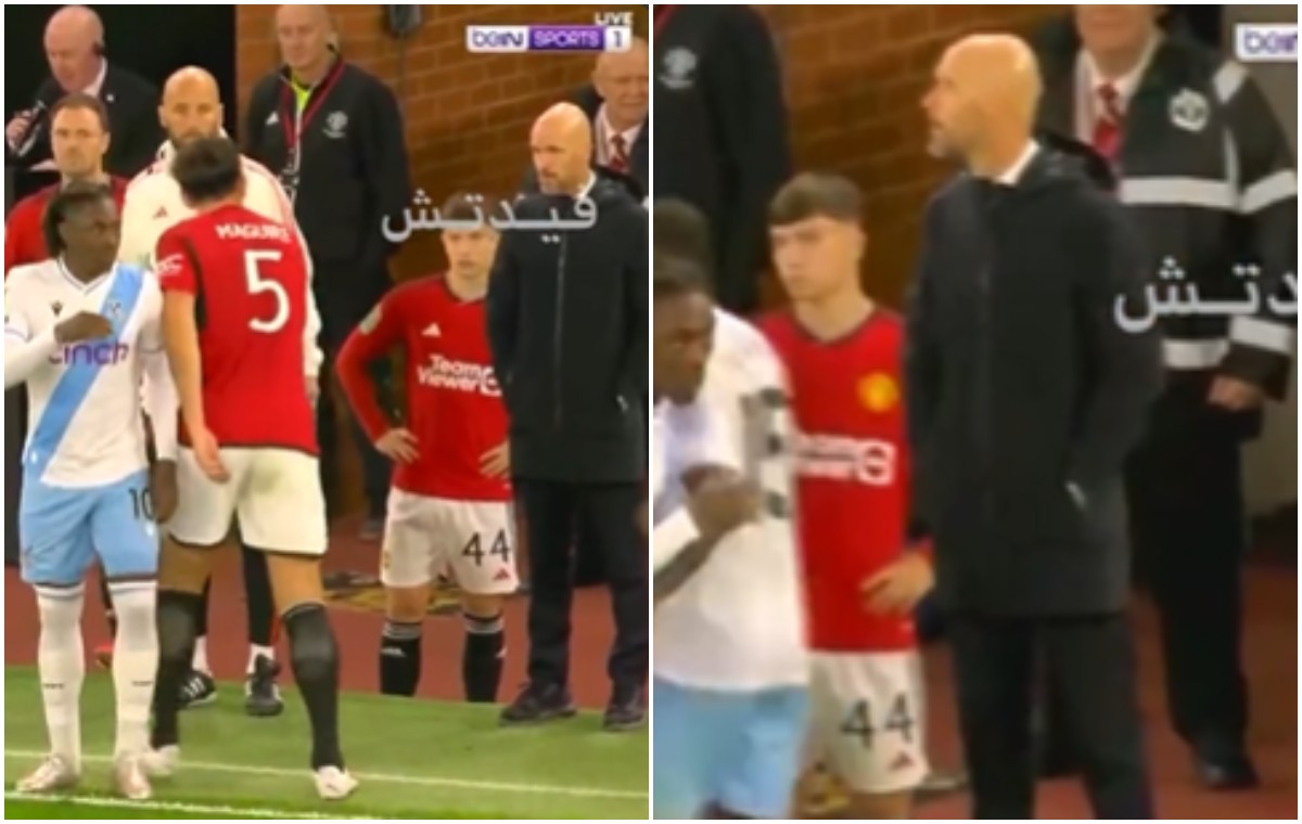 maguire vs ten hag clip