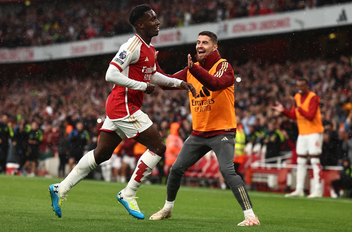nketiah jorginho arsenal fulham premier league