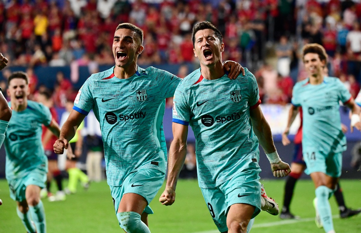 osasuna barcelona ferran torres robert lewandowski