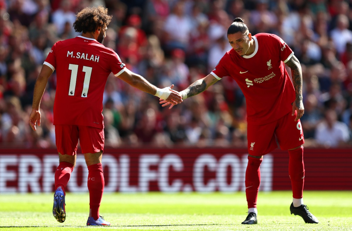 salah nunez liverpool villa
