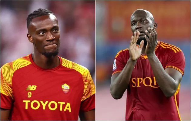 tammy abraham and romelu lukaku as roma